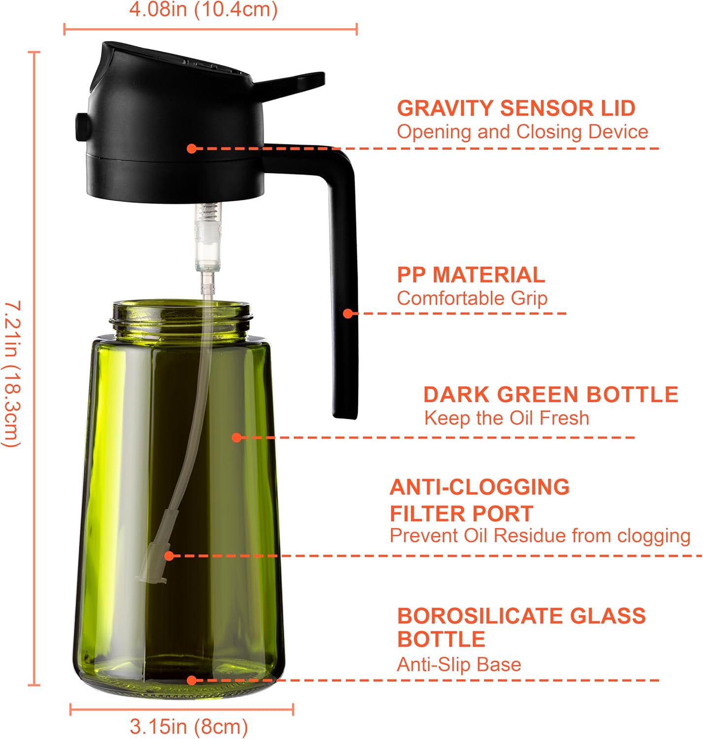 Buy 1 Get 1 FREE: Premium Spray & Pour Olive Oil Dispenser for Easy Cooking!